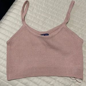 Blush crop top. New! 😍 Never worn before.